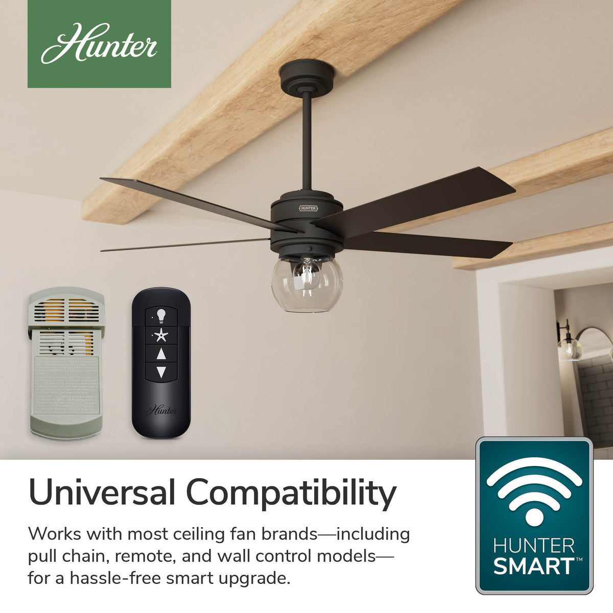 Hunter SMART Smart Fan Upgrade Kit with Remote Control
