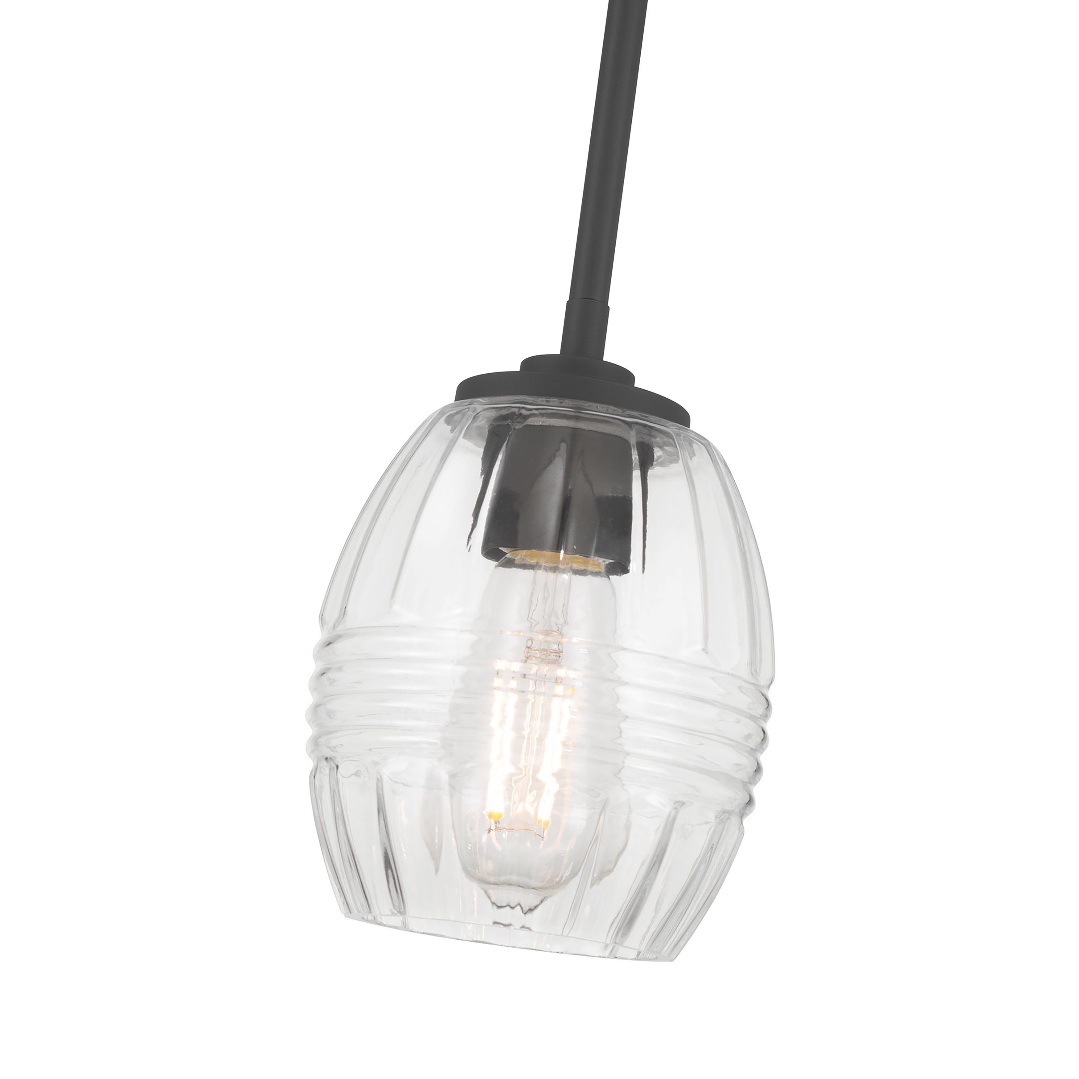 7.5'' Miravelle Matte Black 1 Light Mini Pendant