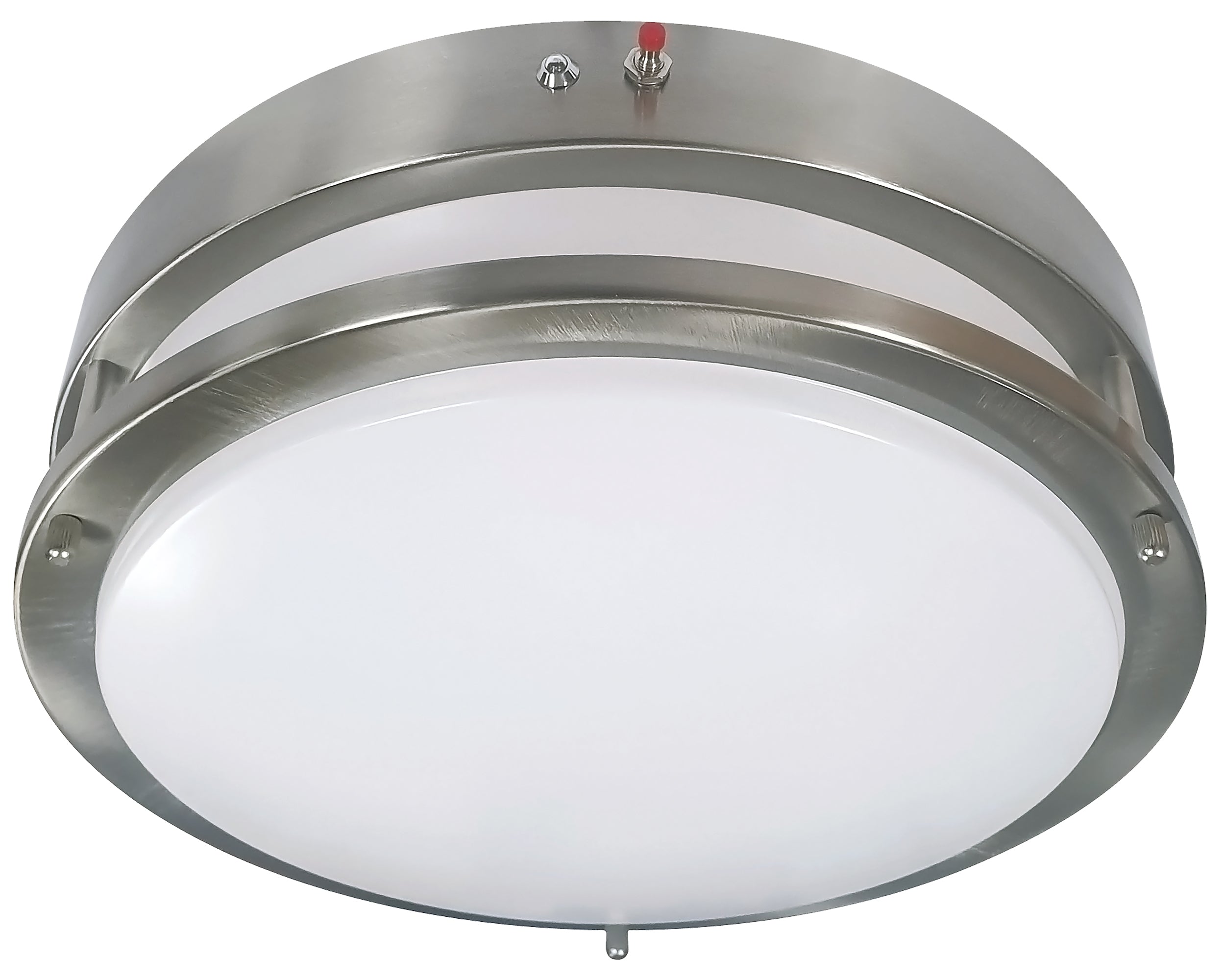 12-inch-Brushed-Nickel-Flush-Mount-Light-with-3000K-Light
