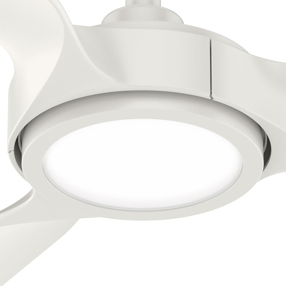 52 inch Zentech Wi-Fi ENERGY STAR® Fresh White Damp Rated LED Ceiling Fan with Remote