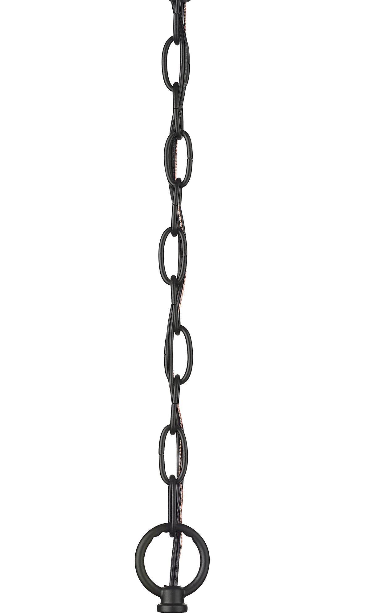 24'' Azara Matte Black 6 Light Chandelier