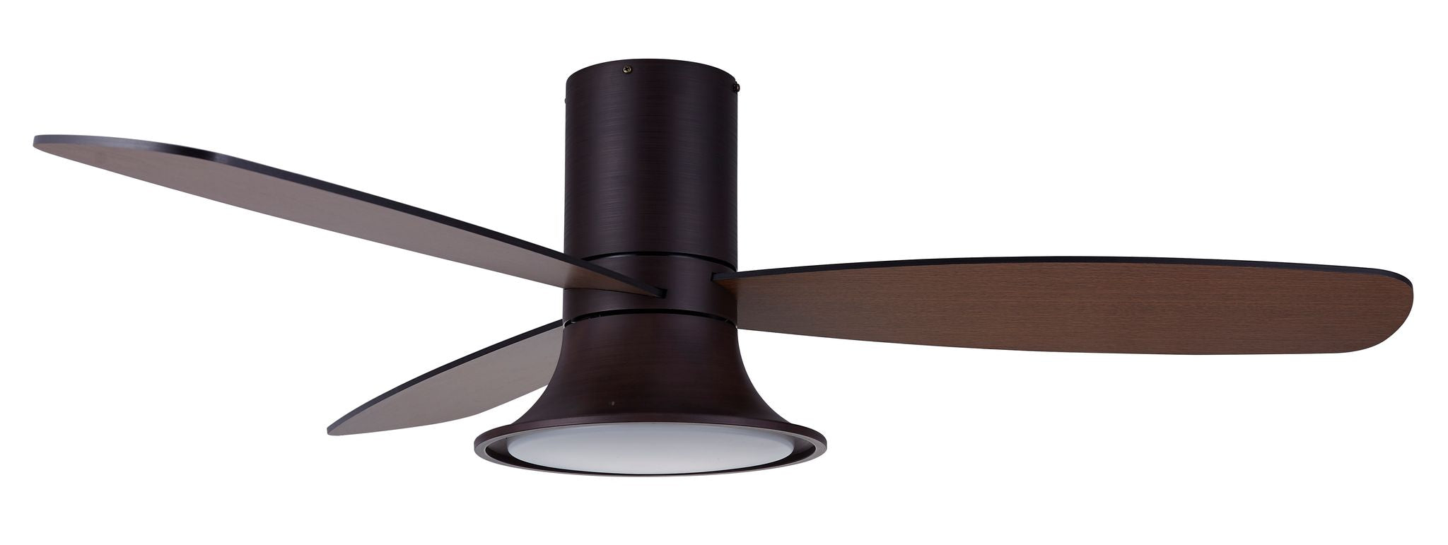 52 Inch 1 Light LED Indoor Outdoor Bronze Ceiling Fan with Remote