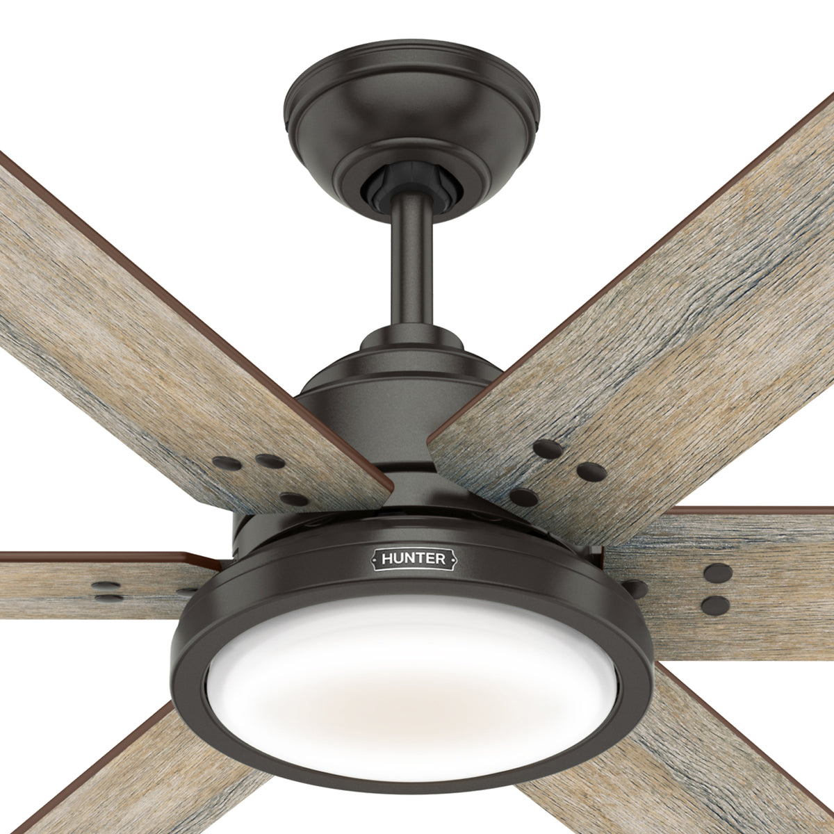 60 inch Warrant ENERGY STAR® Noble Bronze Ceiling Fan with LED Light Kit and Wall Control