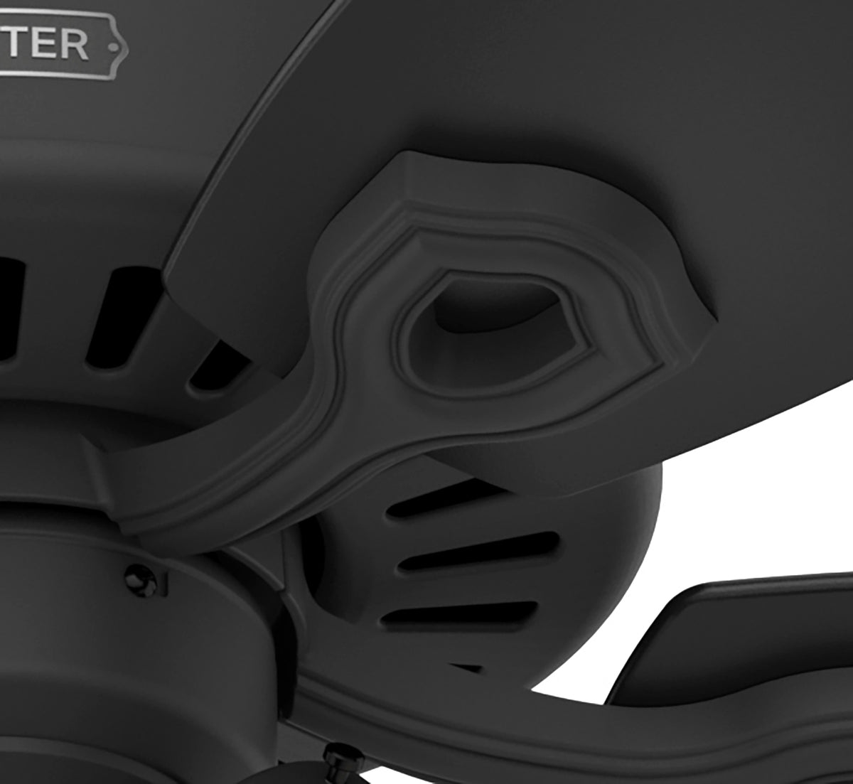 52 inch Builder Matte Black Ceiling Fan with LED Light Kit and Pull Chain