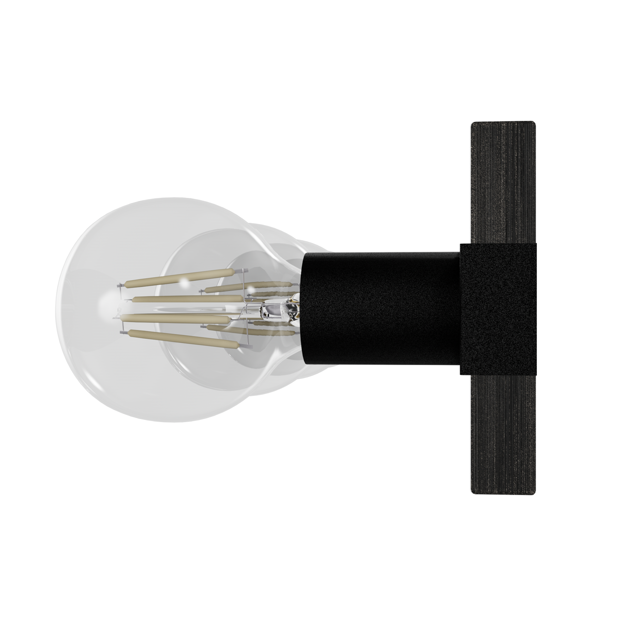 Donelson 36.25-inch 7-light Natural Black Iron and Dark Ash Vanity Light