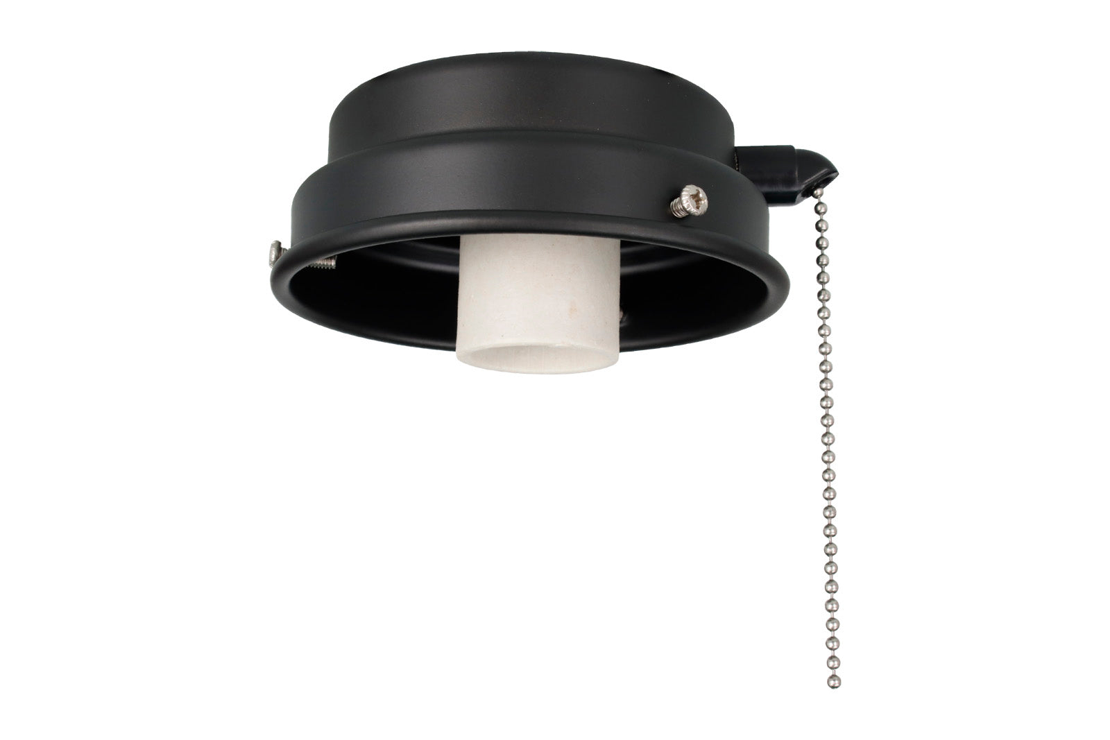 4.5-inch Matte Black Outdoor Fan Light Kit Fitter