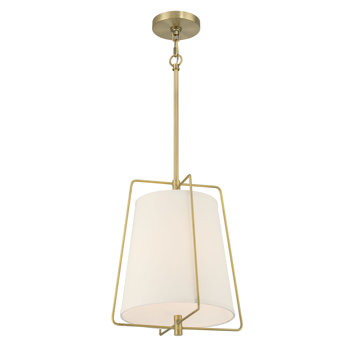 15.5'' Vellinor Vintage Brass 1 Light Pendant