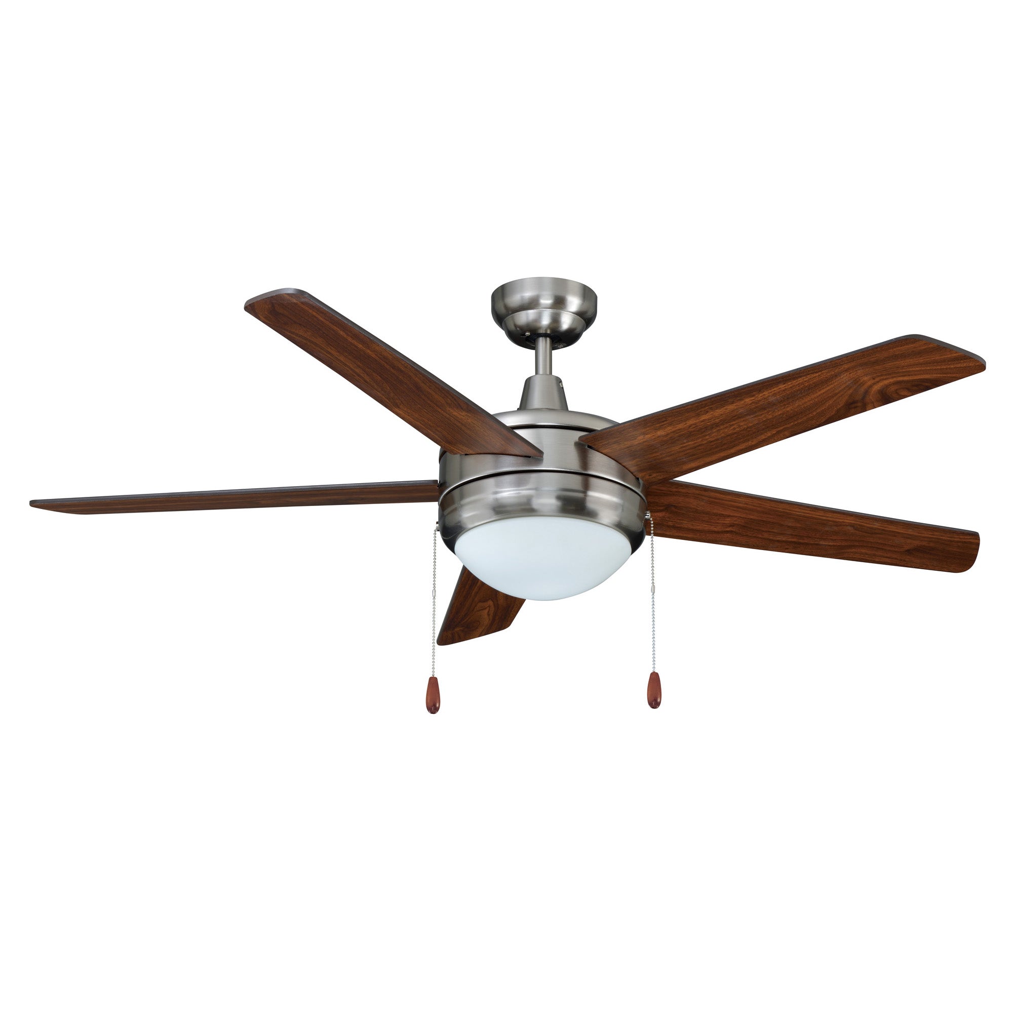 52 Inch Mirage IV AC Oil Rubbed Bronze Indoor Ceiling Fan 5 Walnut Blade Reversible