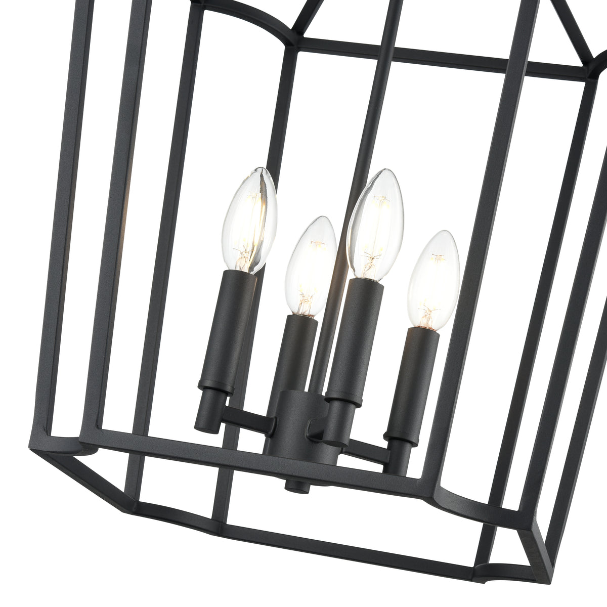 24.25'' Hylena Textured Black 4 Light Pendant