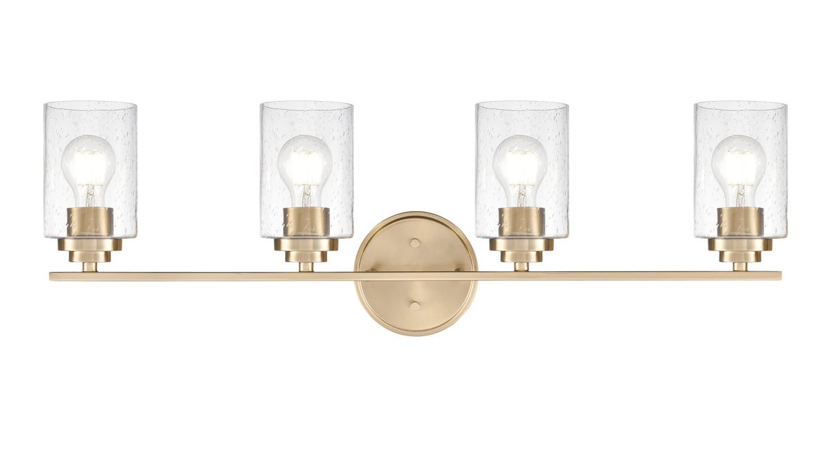 31'' Moven Modern Gold 4 Light Bath Vanity