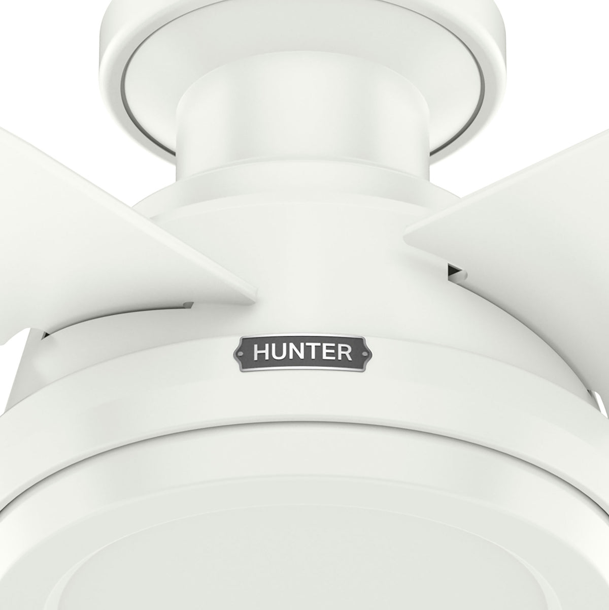 44 inch Dempsey Fresh White Low Profile Ceiling Fan and Handheld Remote