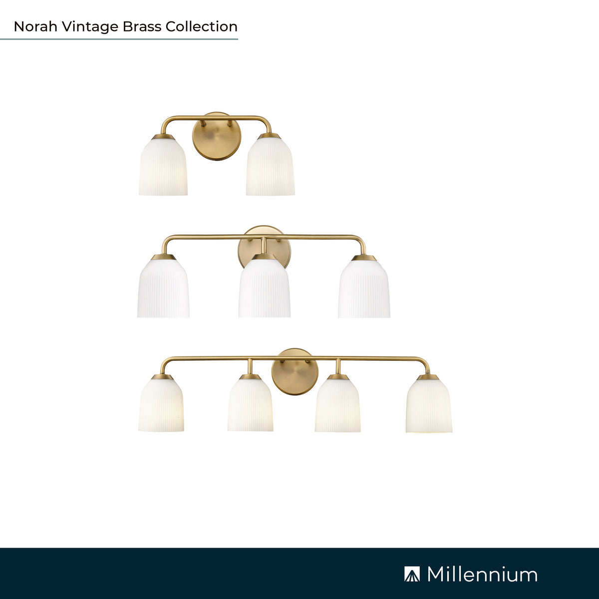 22.75'' Norah Vintage Brass 3 Light Bath Vanity