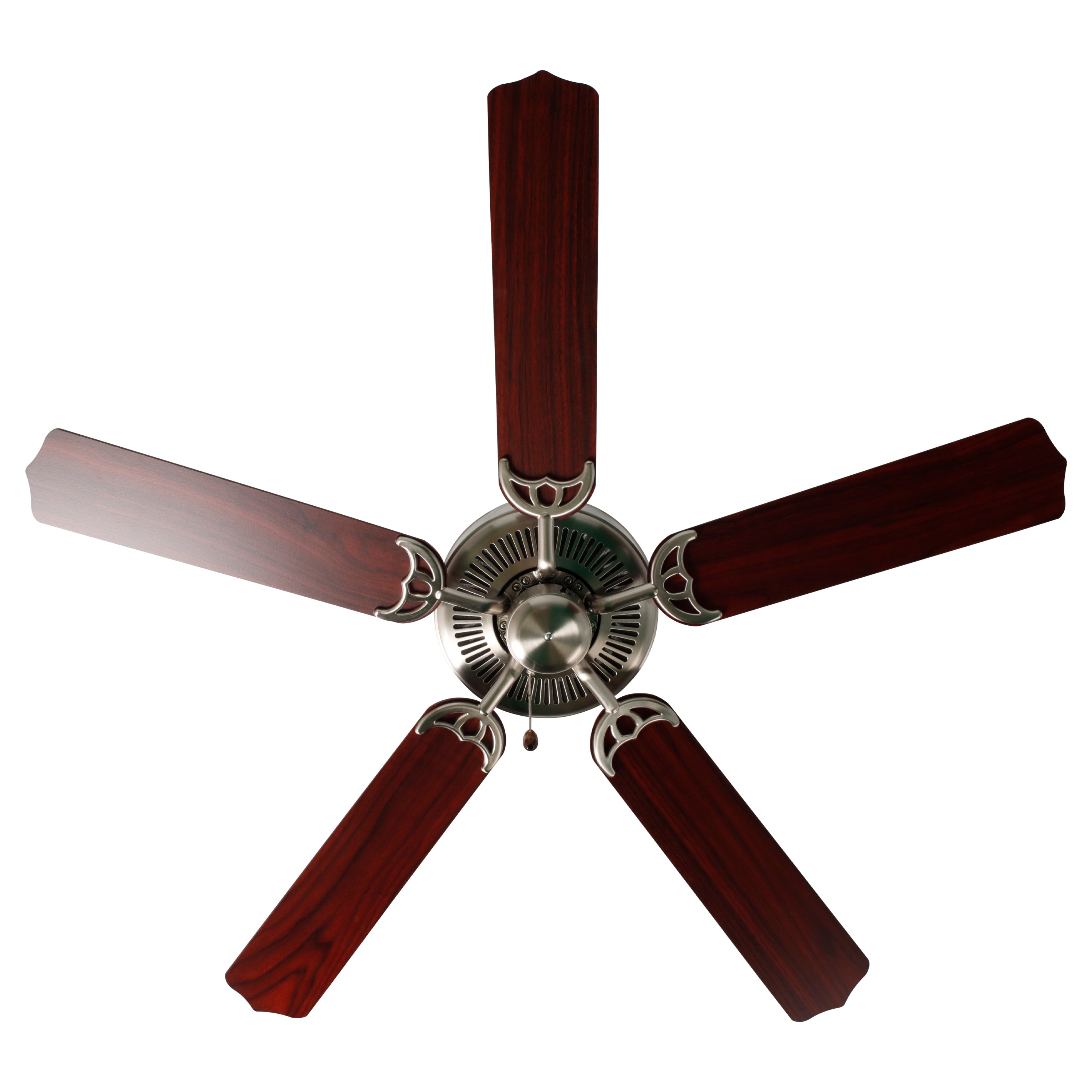 52 Inch Desert Moon AC Brushed Nickel Ceiling Fan 5-Blade Reversible