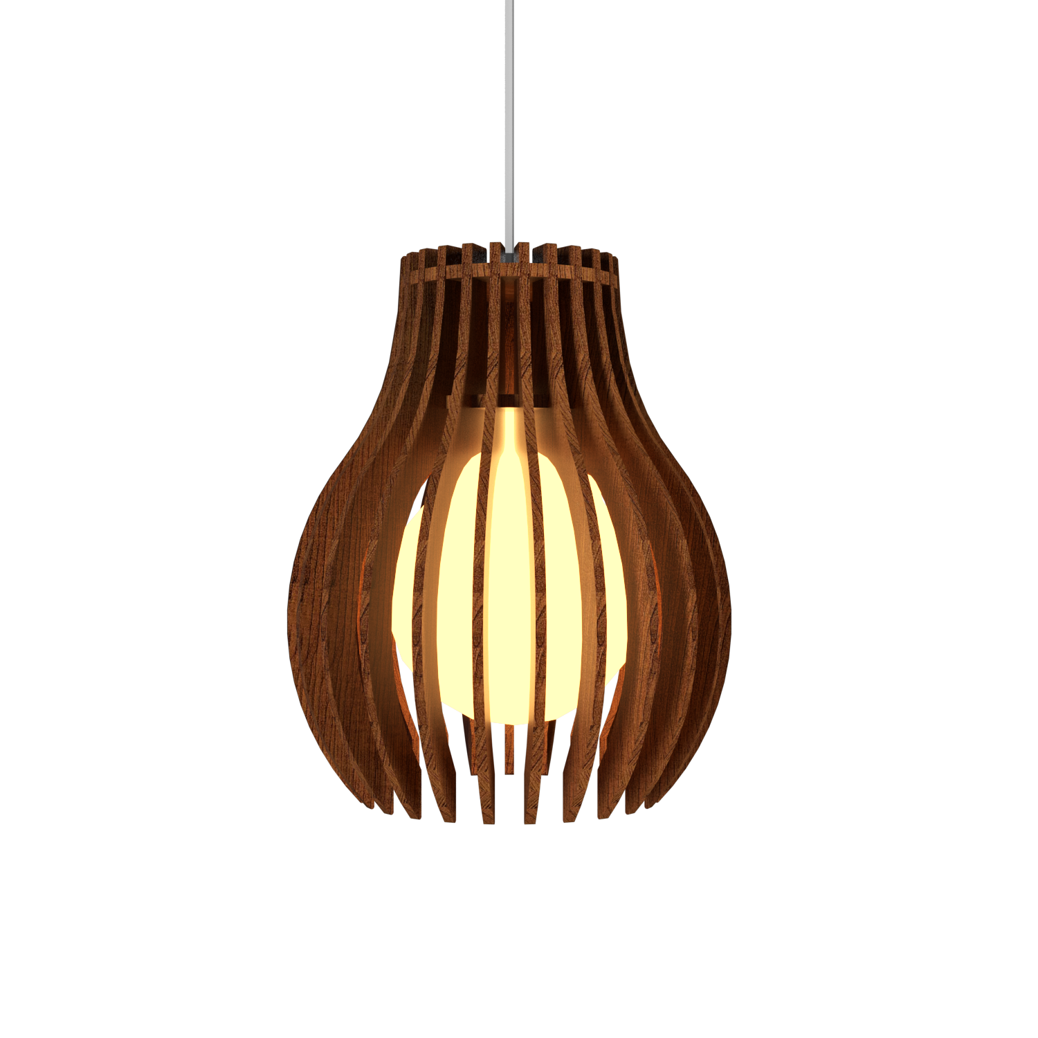 8.66'' Stecche di Legno Accord Pendant Light