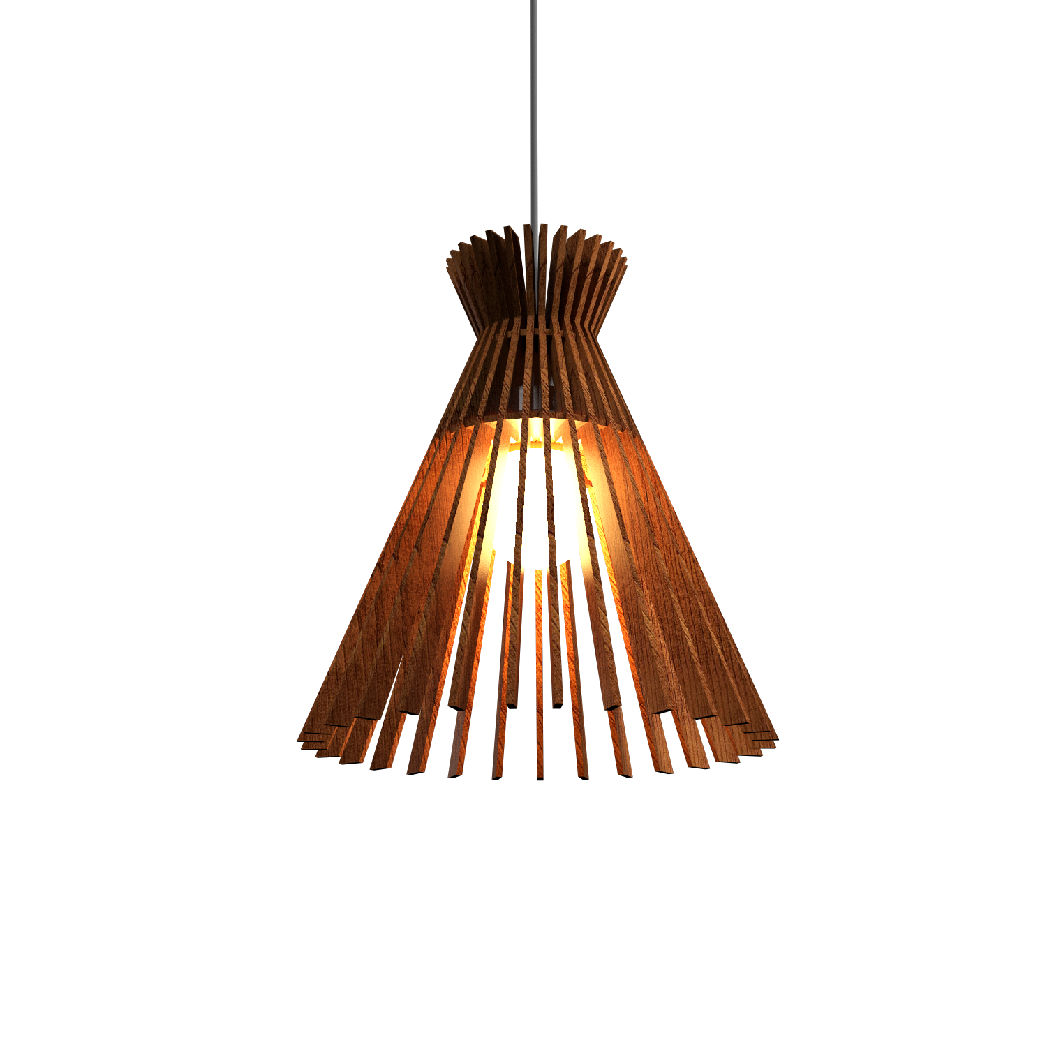 11.81'' Handcrafted Stecche di Legno Accord Pendant Light