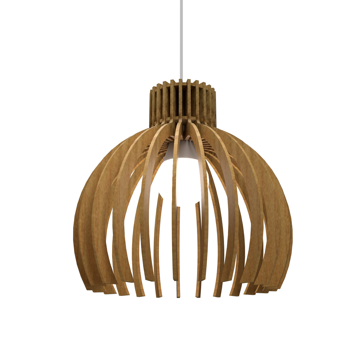 10.24'' Stecche di Legno Accord Pendant Light
