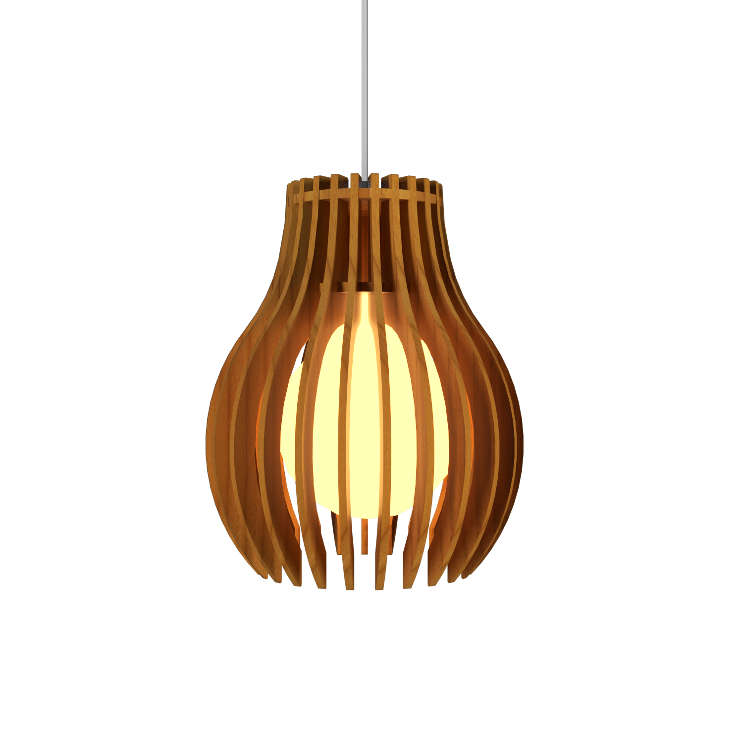 8.66'' Stecche di Legno Accord Pendant Light