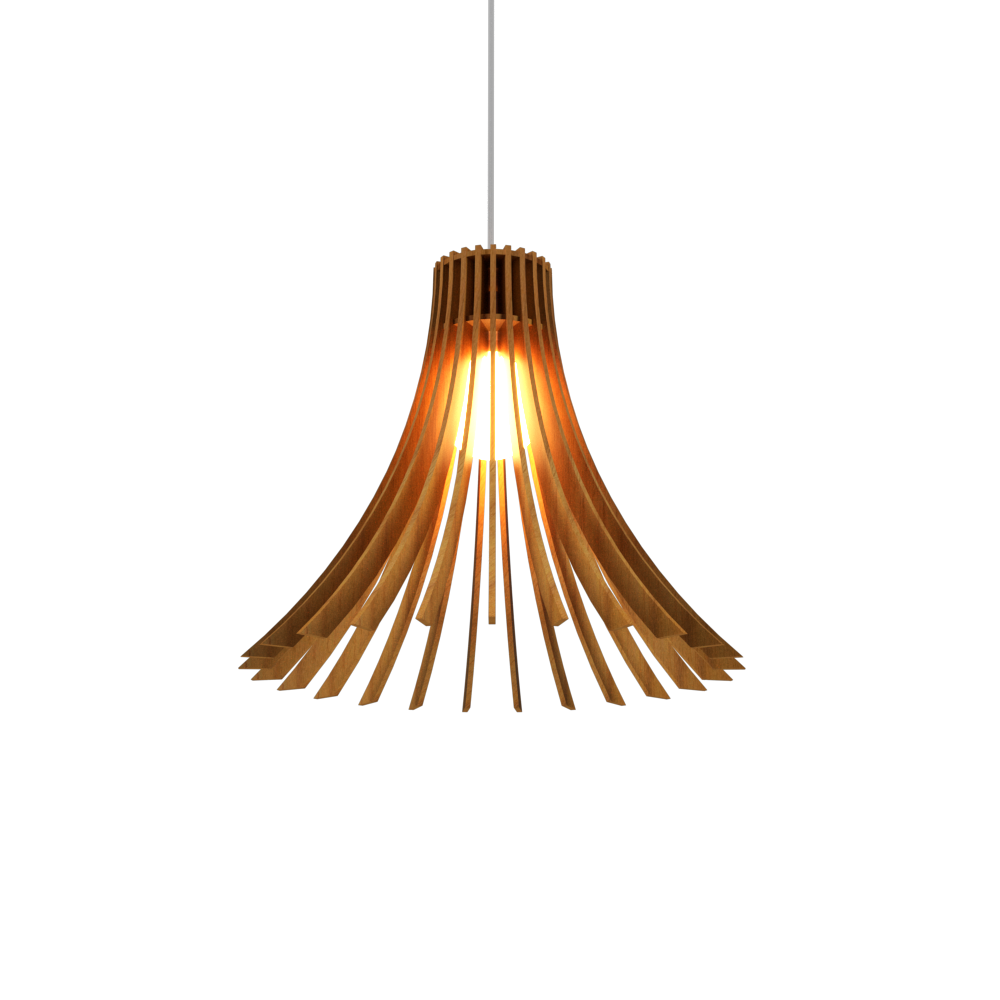 11.81'' Modern Stecche di Legno Accord Pendant Light