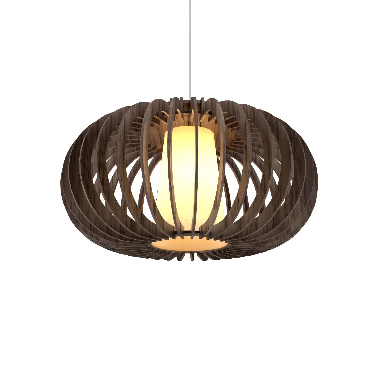 9.84'' Contemporary Stecche di Legno Accord Pendant Light