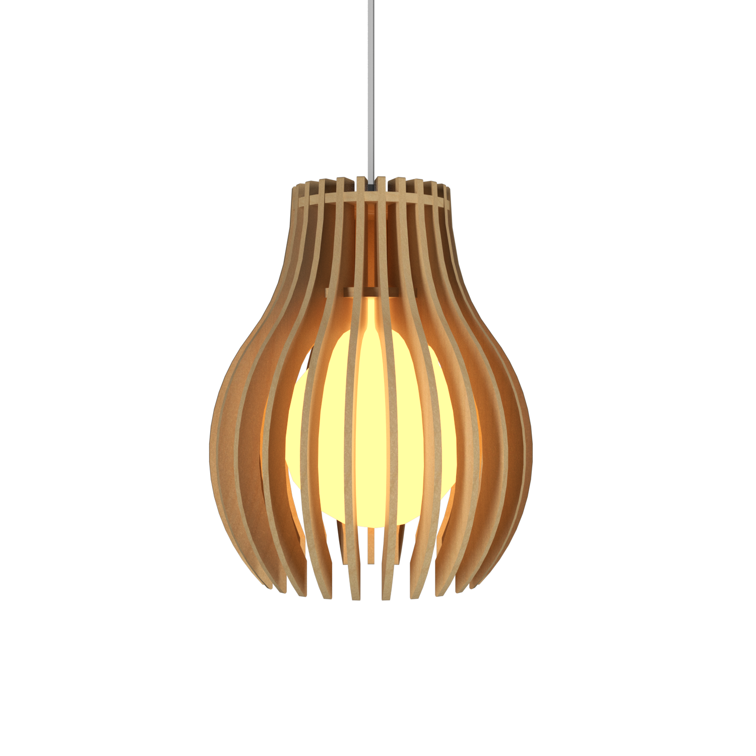 8.66'' Stecche di Legno Accord Pendant Light