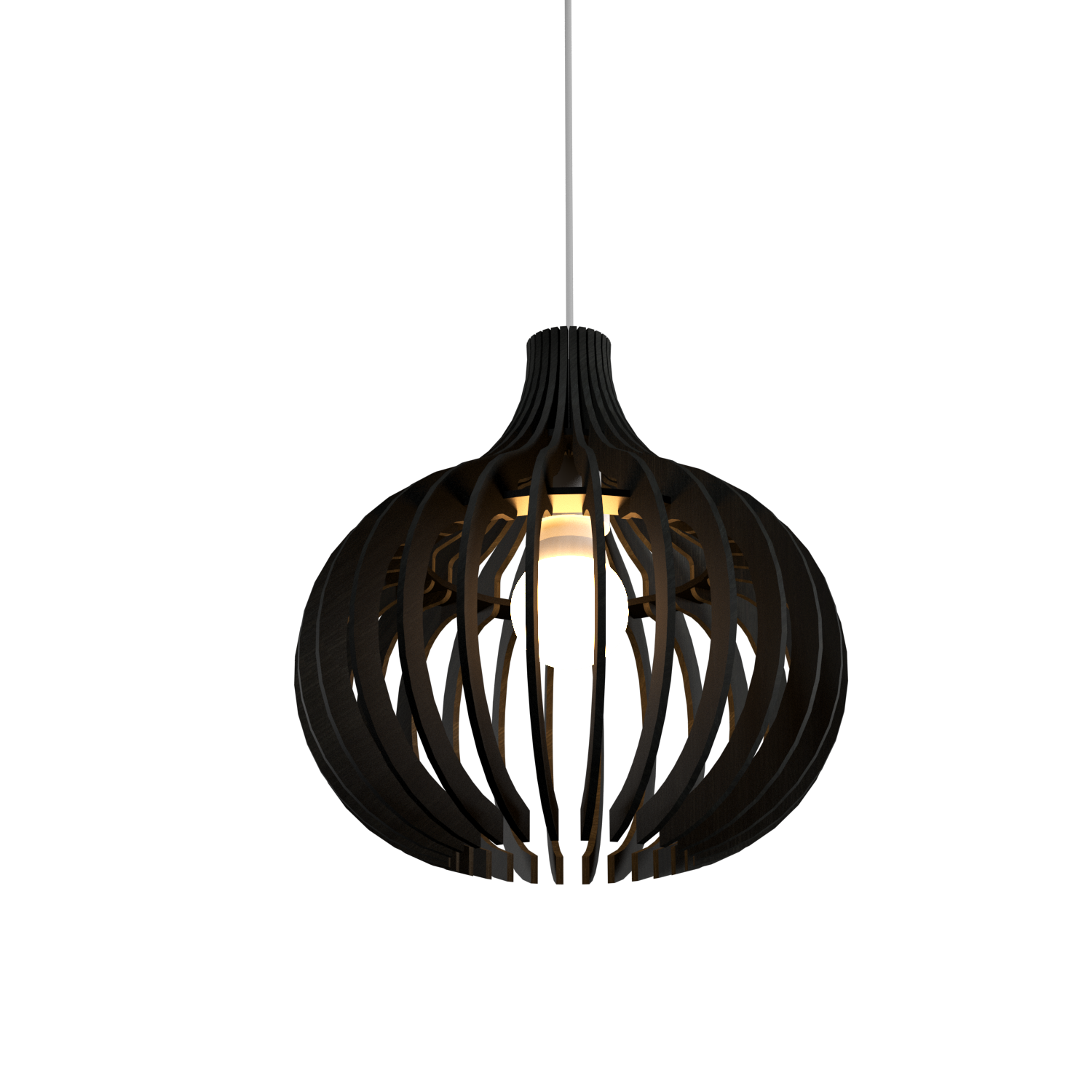 11.81'' Minimalist Stecche di Legno Accord Pendant Light