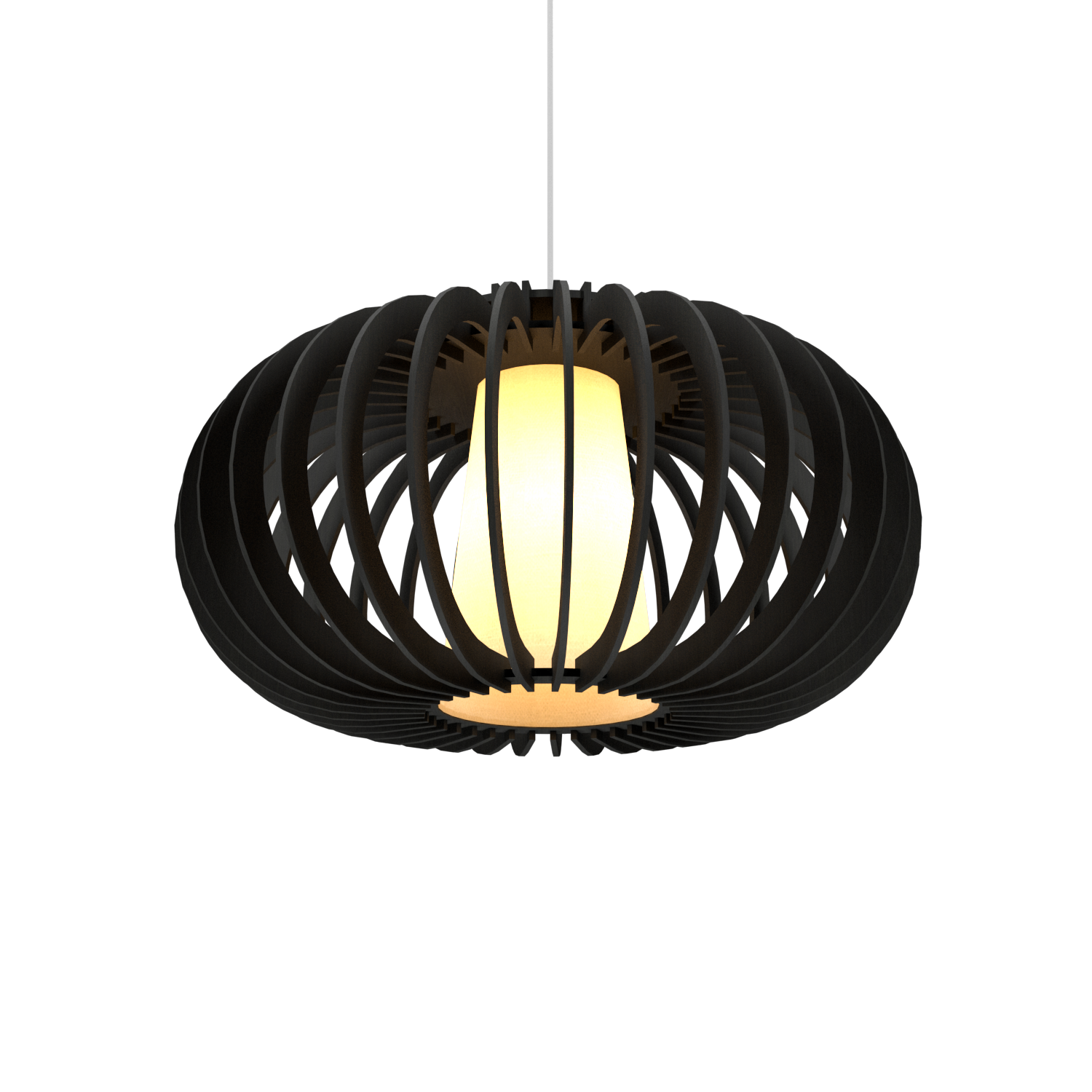 9.84'' Contemporary Stecche di Legno Accord Pendant Light