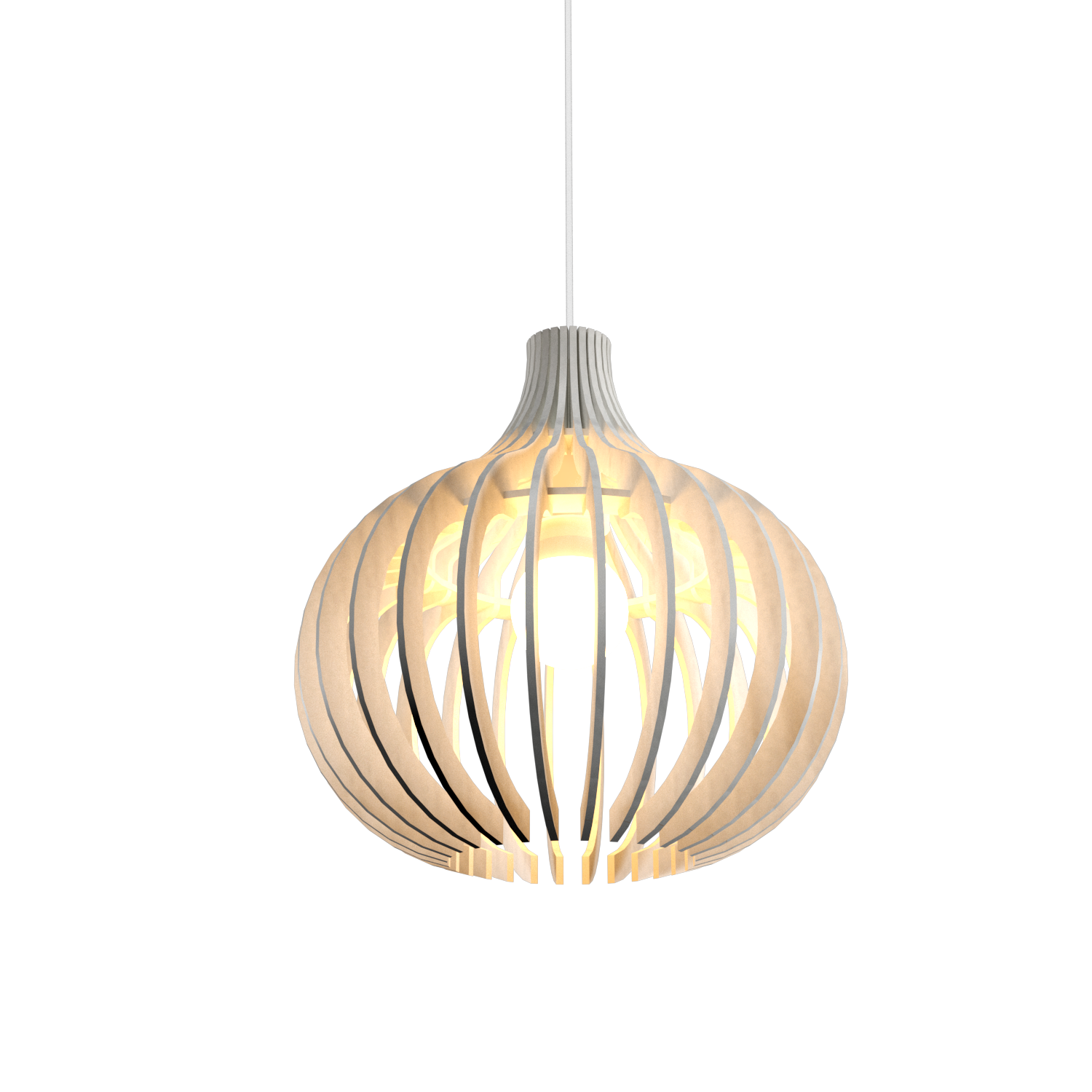 11.81'' Minimalist Stecche di Legno Accord Pendant Light