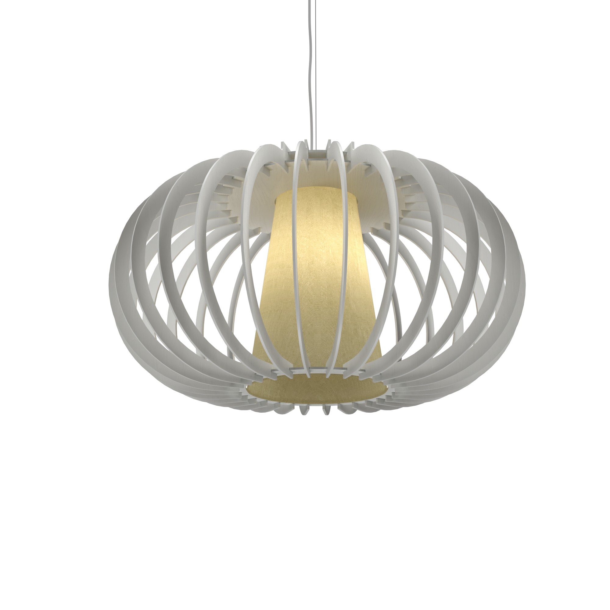 9.84'' Minimalist Stecche di Legno Accord Pendant Light