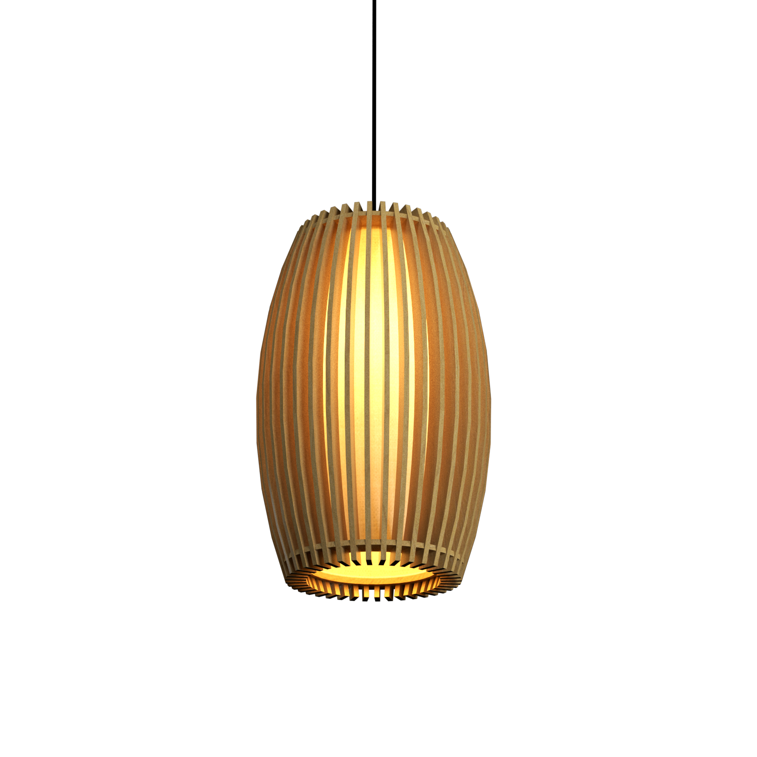11.81'' Contemporary Stecche di Legno Accord Pendant Light