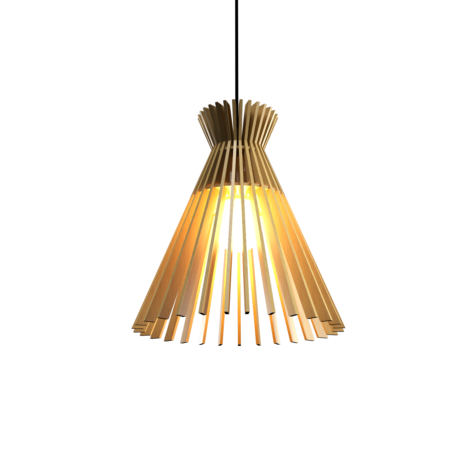 11.81'' Handcrafted Stecche di Legno Accord Pendant Light