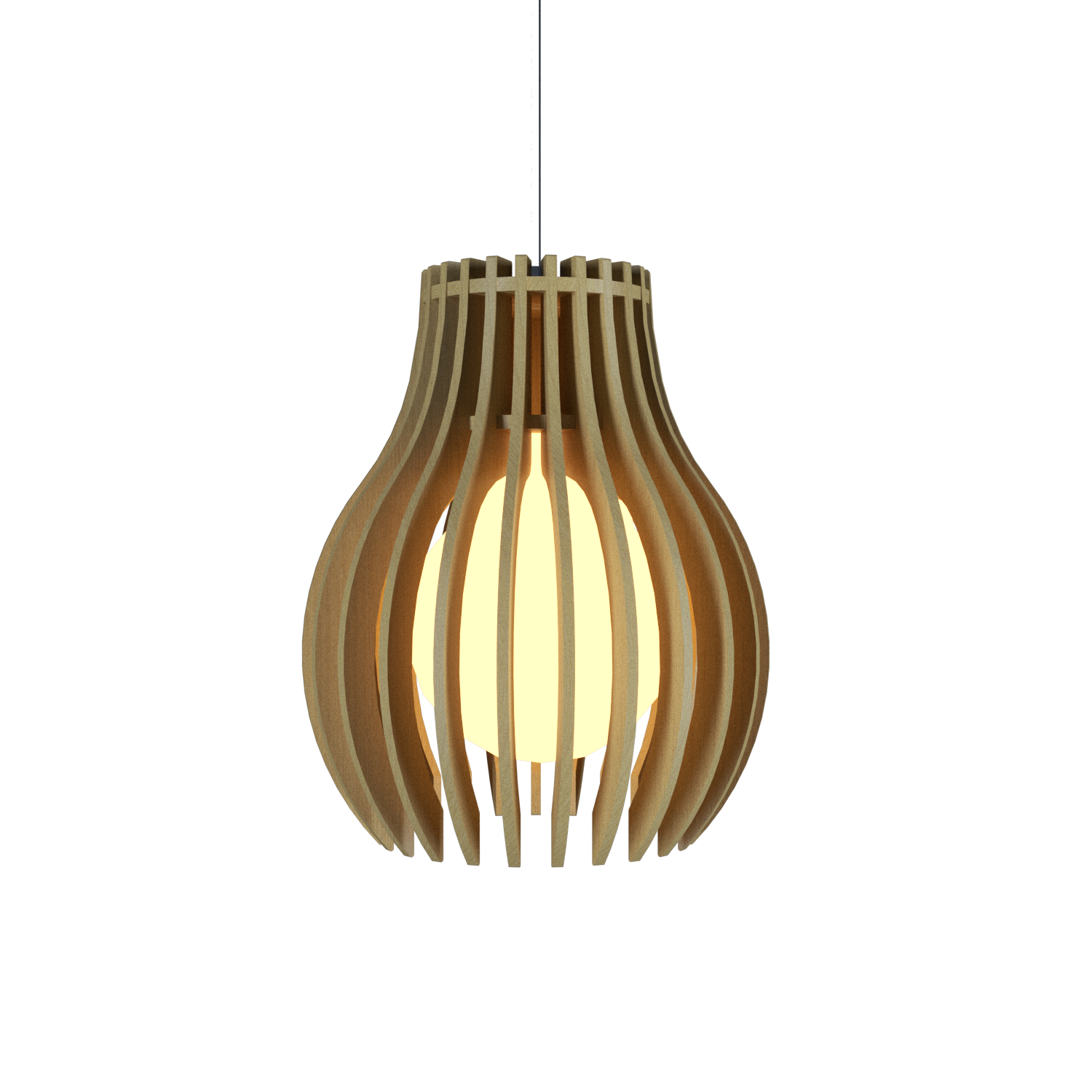 8.66'' Stecche di Legno Accord Pendant Light