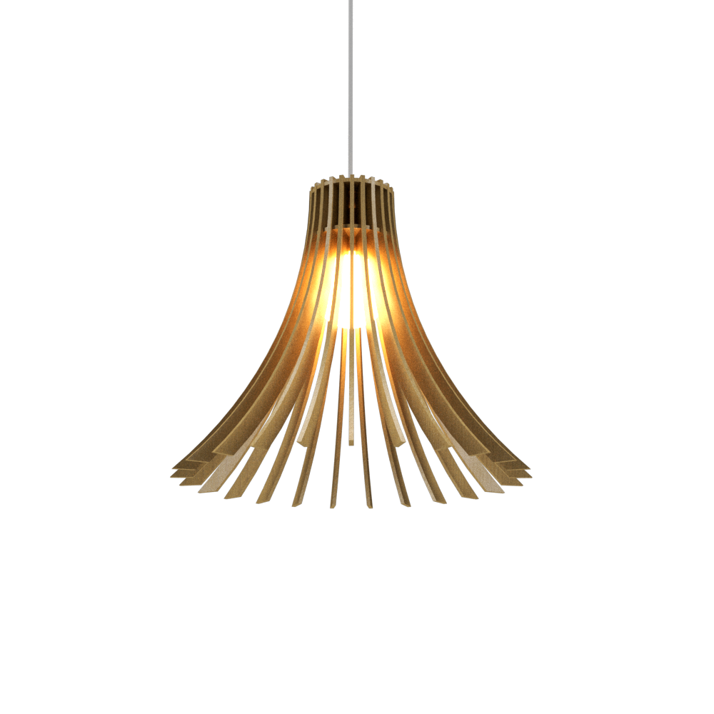 11.81'' Modern Stecche di Legno Accord Pendant Light