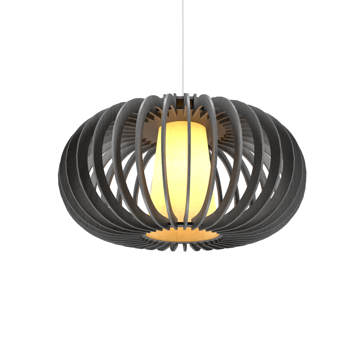 9.84'' Contemporary Stecche di Legno Accord Pendant Light