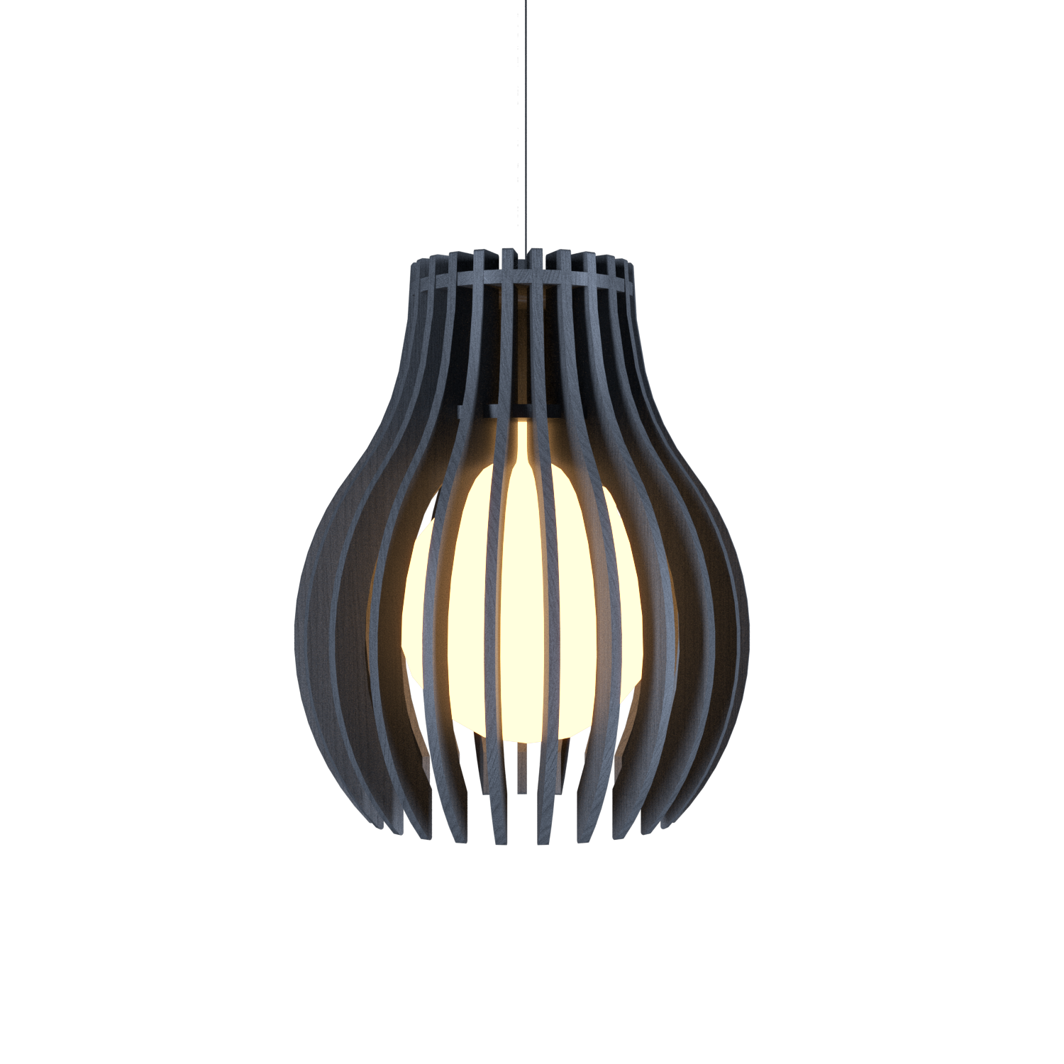8.66'' Stecche di Legno Accord Pendant Light