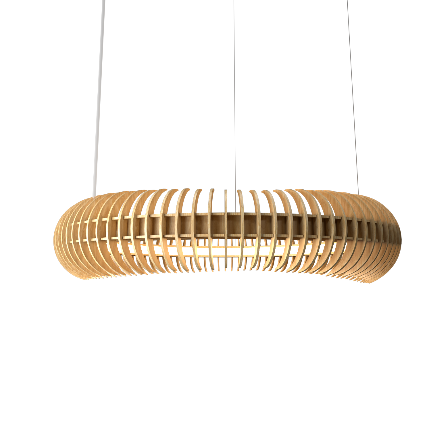 7.09'' Stecche di Legno Accord Pendant Light