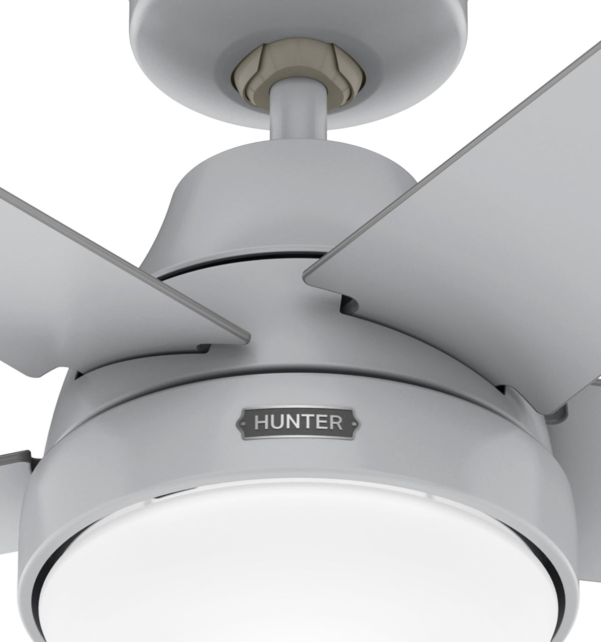 52 inch Aerodyne Wi-Fi Dove Grey Ceiling Fan with LED Light Kit and Handheld Remote