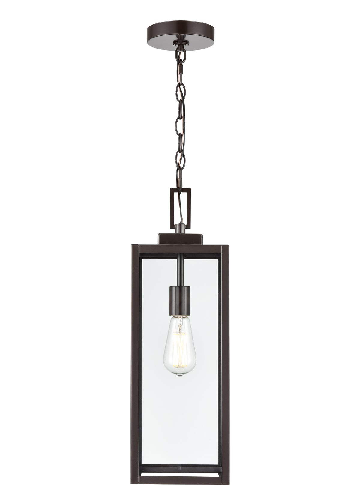 21.5'' Atless Powder Coated Bronze 1 Light Hanging Pendant
