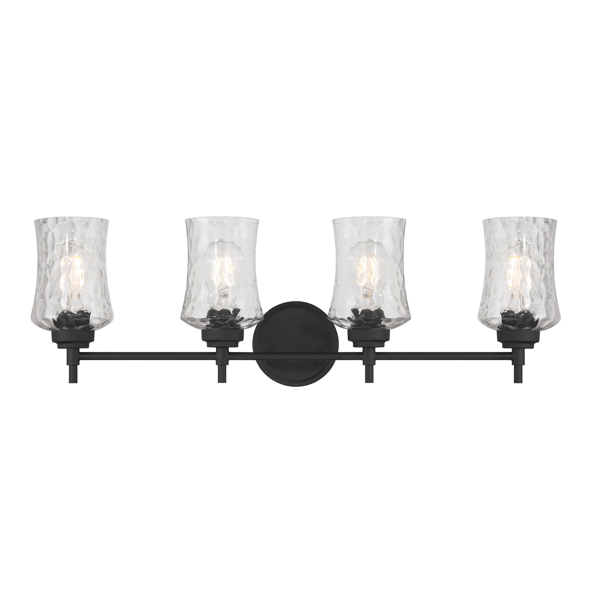 29.25'' Clarvyn Matte Black 4 Light Bath Vanity
