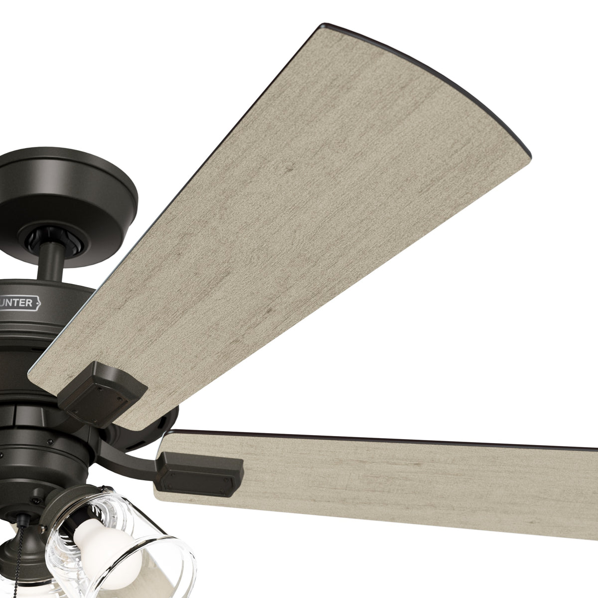 52 inch Crestfield HunterExpress Noble Bronze Ceiling Fan with LED Light Kit and Pull Chain