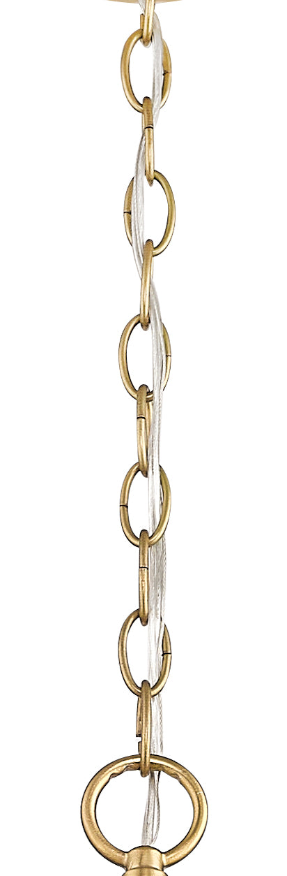 25.5'' Jody Vintage Brass 6 Light Chandelier