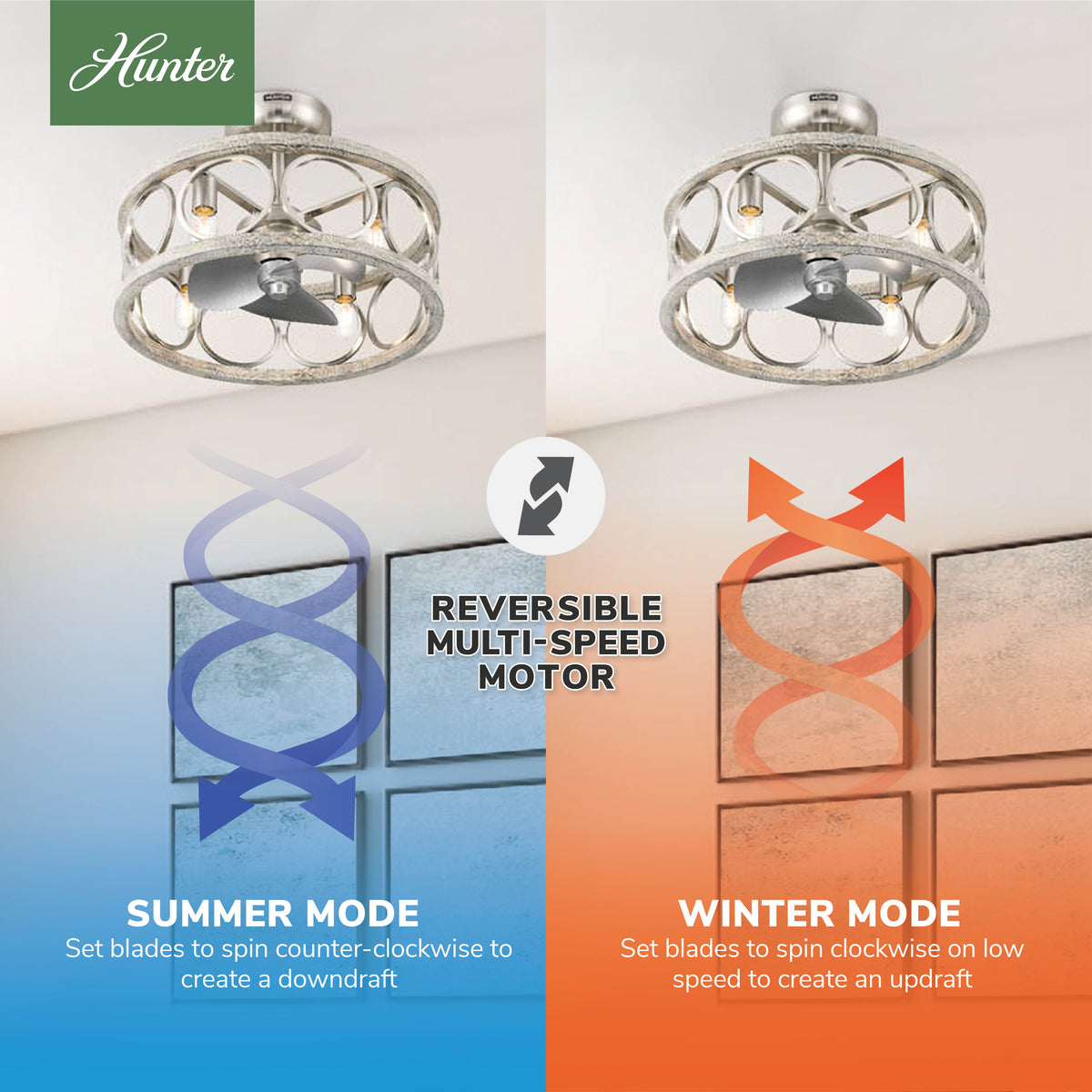 22 inch Haven Fandelier Brushed Nickel Ceiling Fan with Light Kit and Handheld Remote