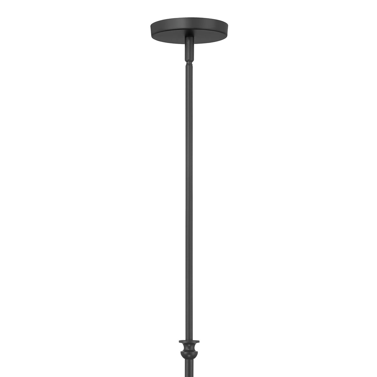 21.75'' Viremont Matte Black 8 Light Chandelier