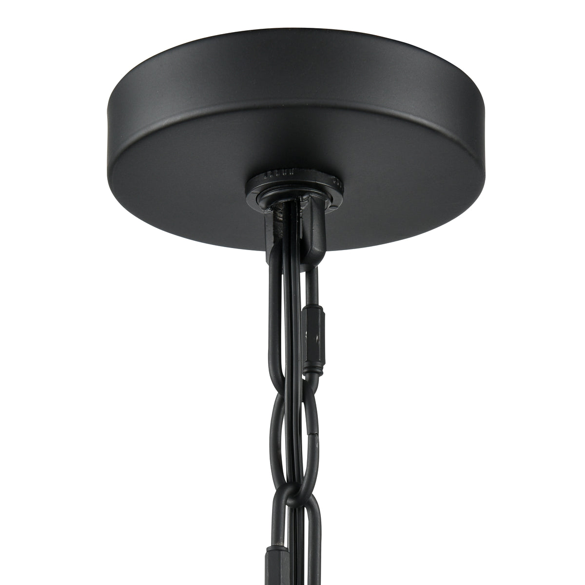 25'' Bennetti Matte Black 5 Light Pendant