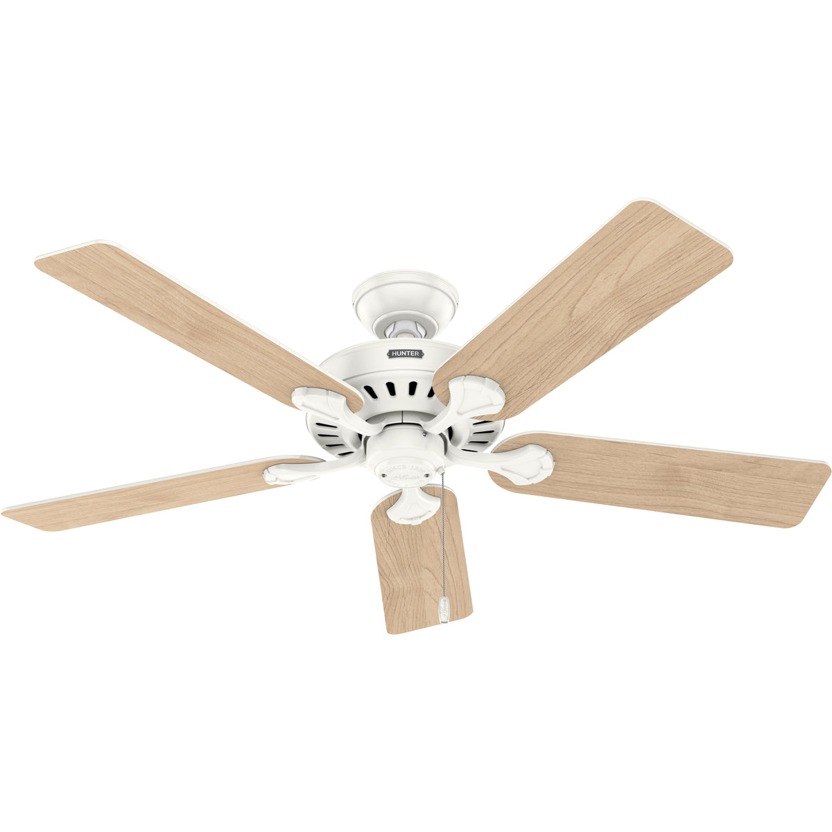 52 inch Pro's Best ENERGY STAR® Fresh White Ceiling Fan with LED Light Kit and Pull Chain