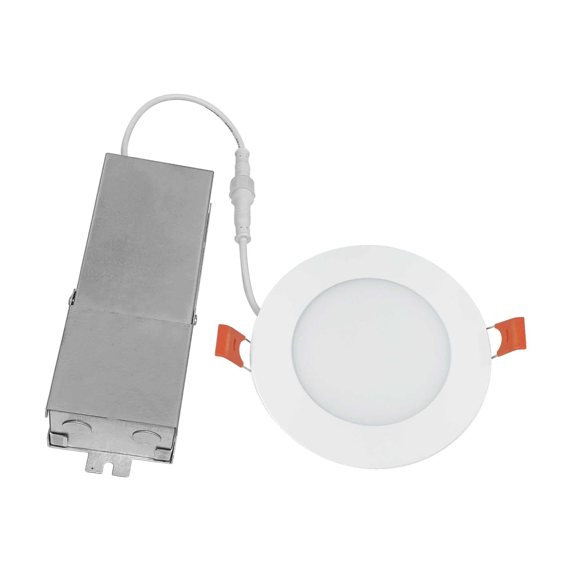 4-inch-White-Outdoor-Flush-Mount-Light-with-3000K-Light,-Frosted-Lens,-11W-Output-and-Dimmable-LED