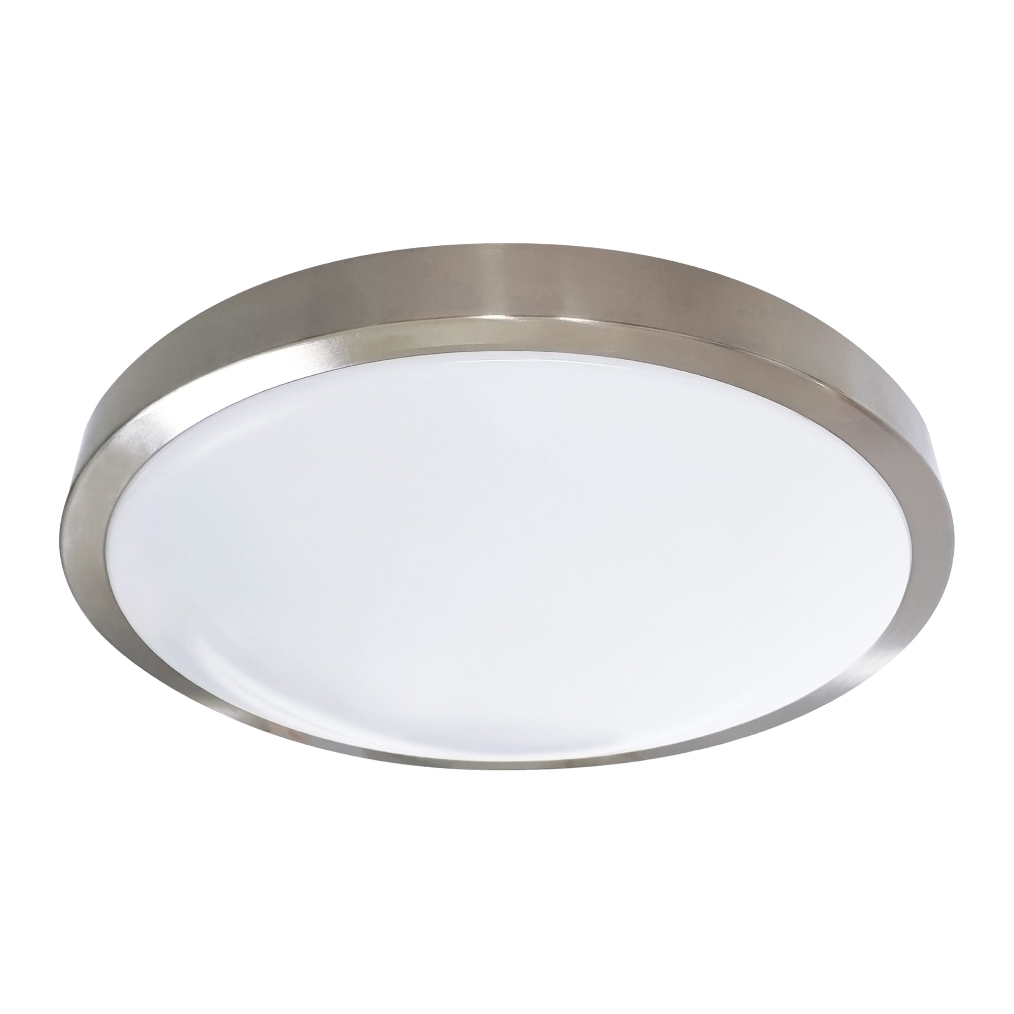 12-inch-Brushed-Nickel-Flush-Mount-Light-with-3000K-Light-and-16W-Output
