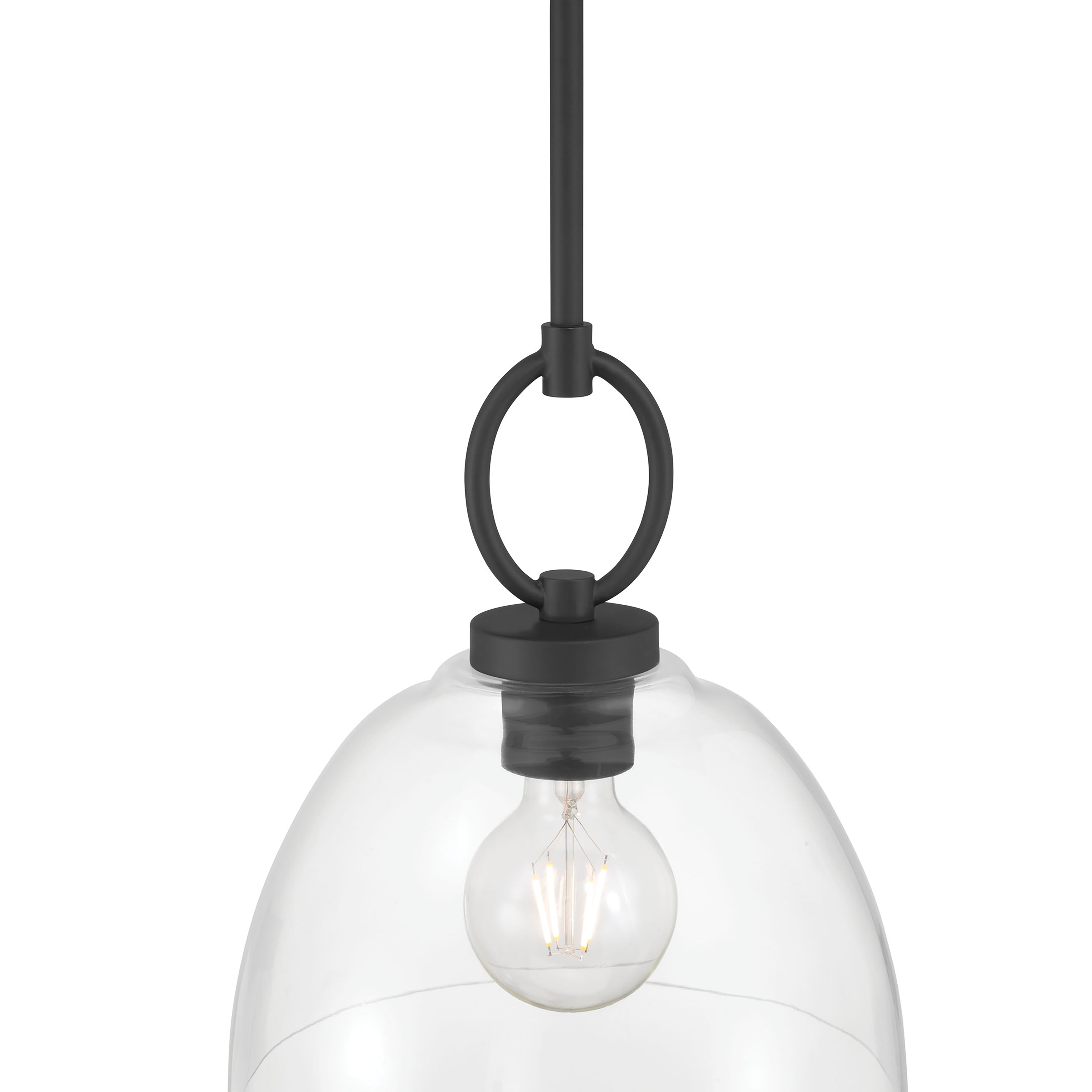 11.5'' Velto Matte Black 1 Light Pendant