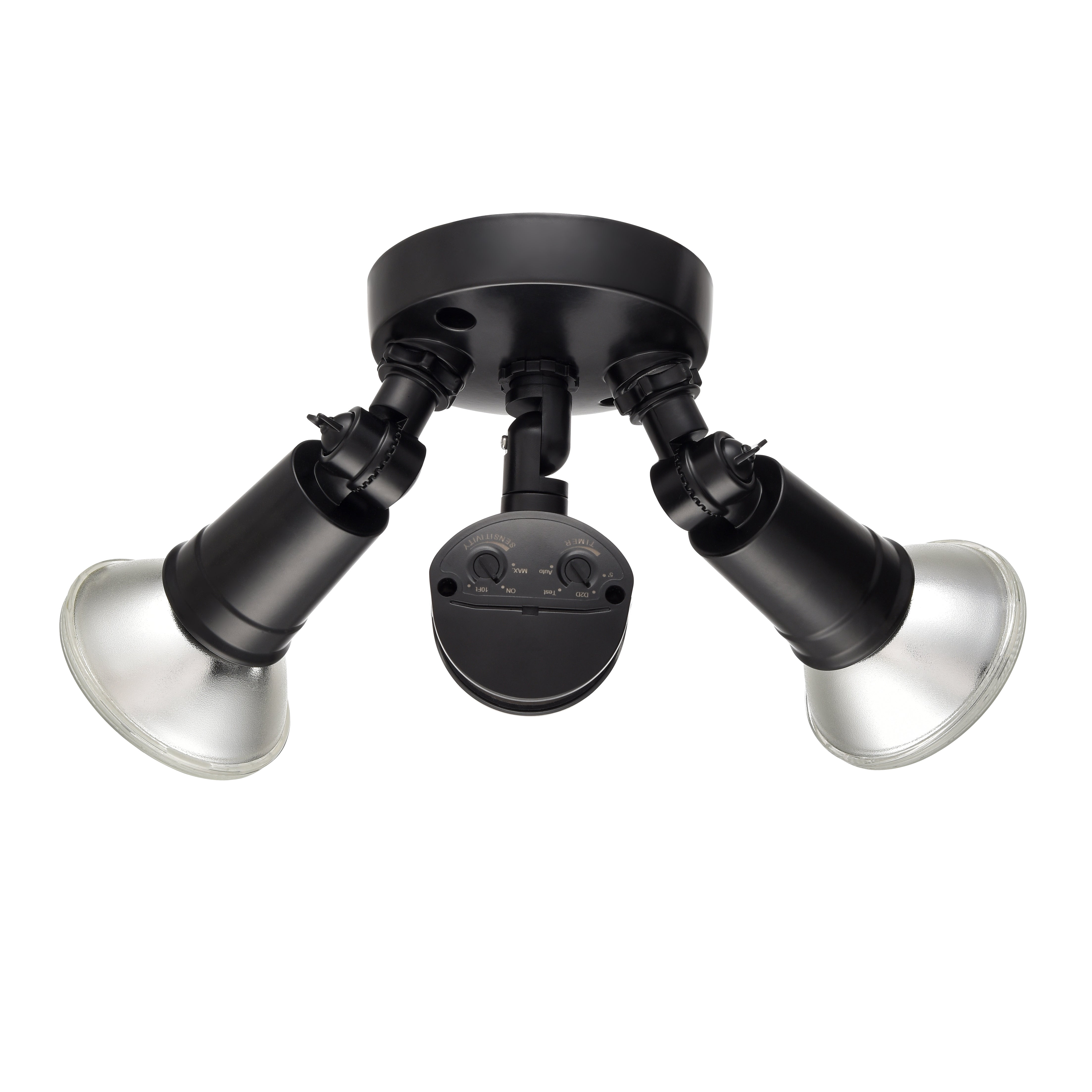 11.25'' Powder Coated Black 2 Light Flood Light