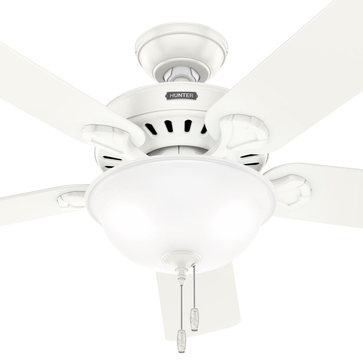 52 inch Pro's Best ENERGY STAR® Fresh White Ceiling Fan with LED Light Kit and Pull Chain