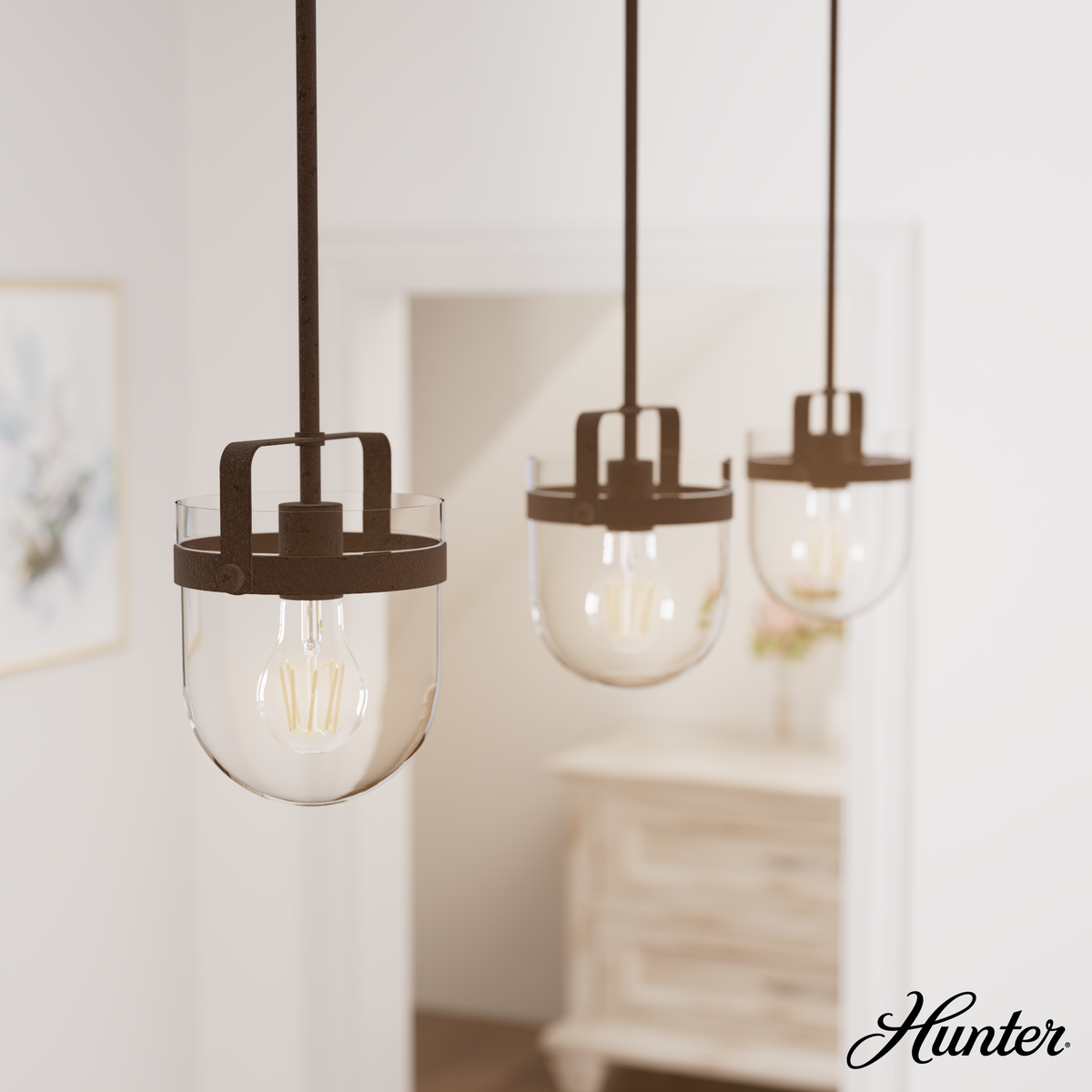 Grove Isle 58-inch 4-light Matte Black and Modern Brass Linear Chandelier with Metal Shade